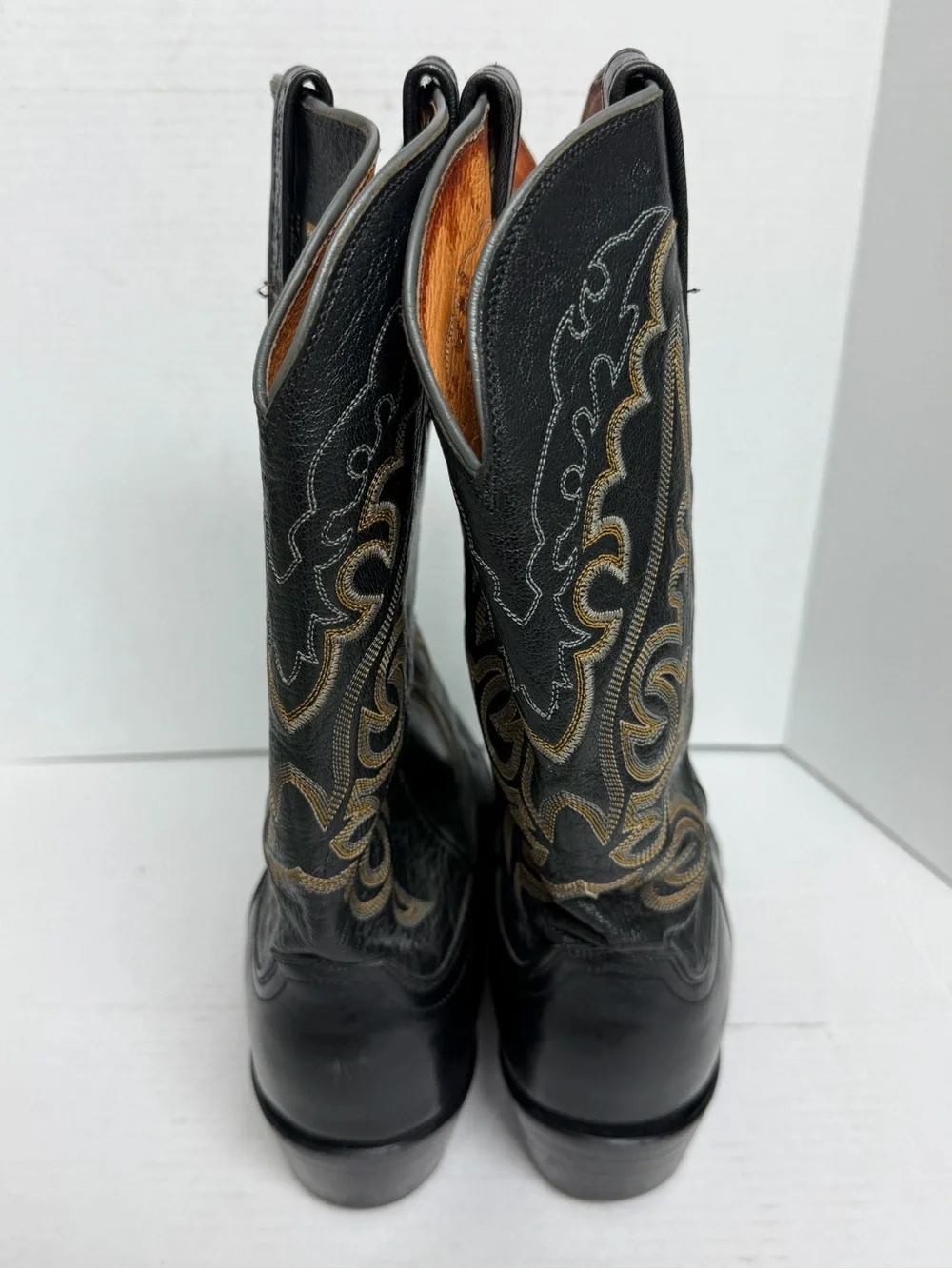 Lucchese 1883 Exotic Black Teju Lizard Cowboy Boots N1006J4 - Mens Size 13 D